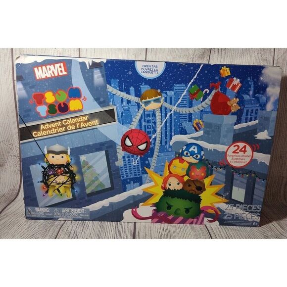 Marvel Avengers TSUM TSUM Advent Calendar 25 piece Mini Figures Disney Christmas - Picture 1 of 5